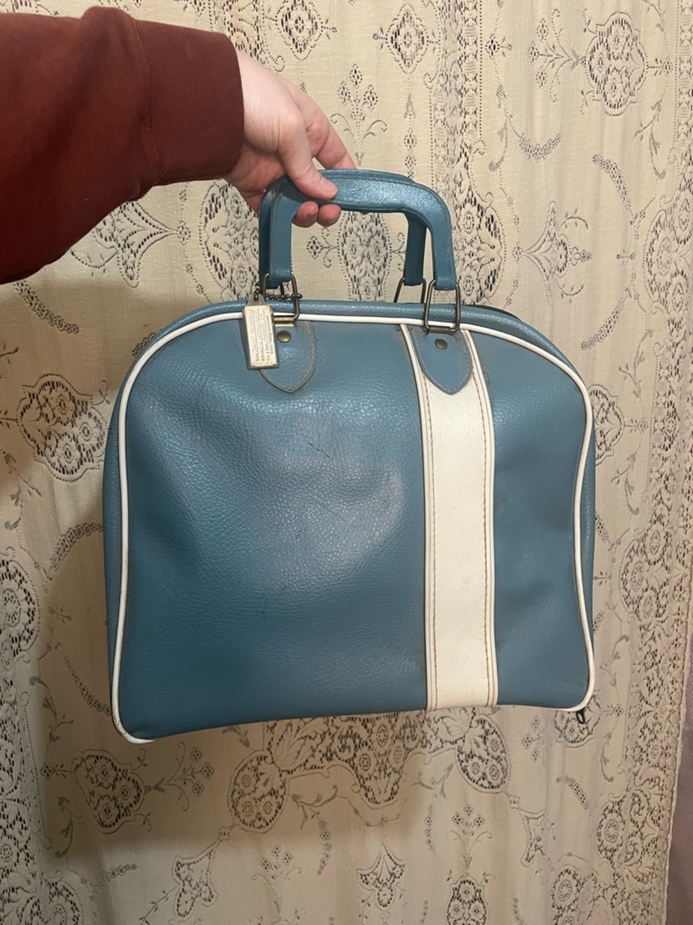 Stockton bowling supply: vintage 70s bowling ball case